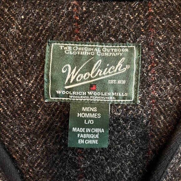 Woolrich Mens Wool Blend Tweed Vest Hunting Grandpa Preppy Rustic Outdoor L - Picture 4 of 6
